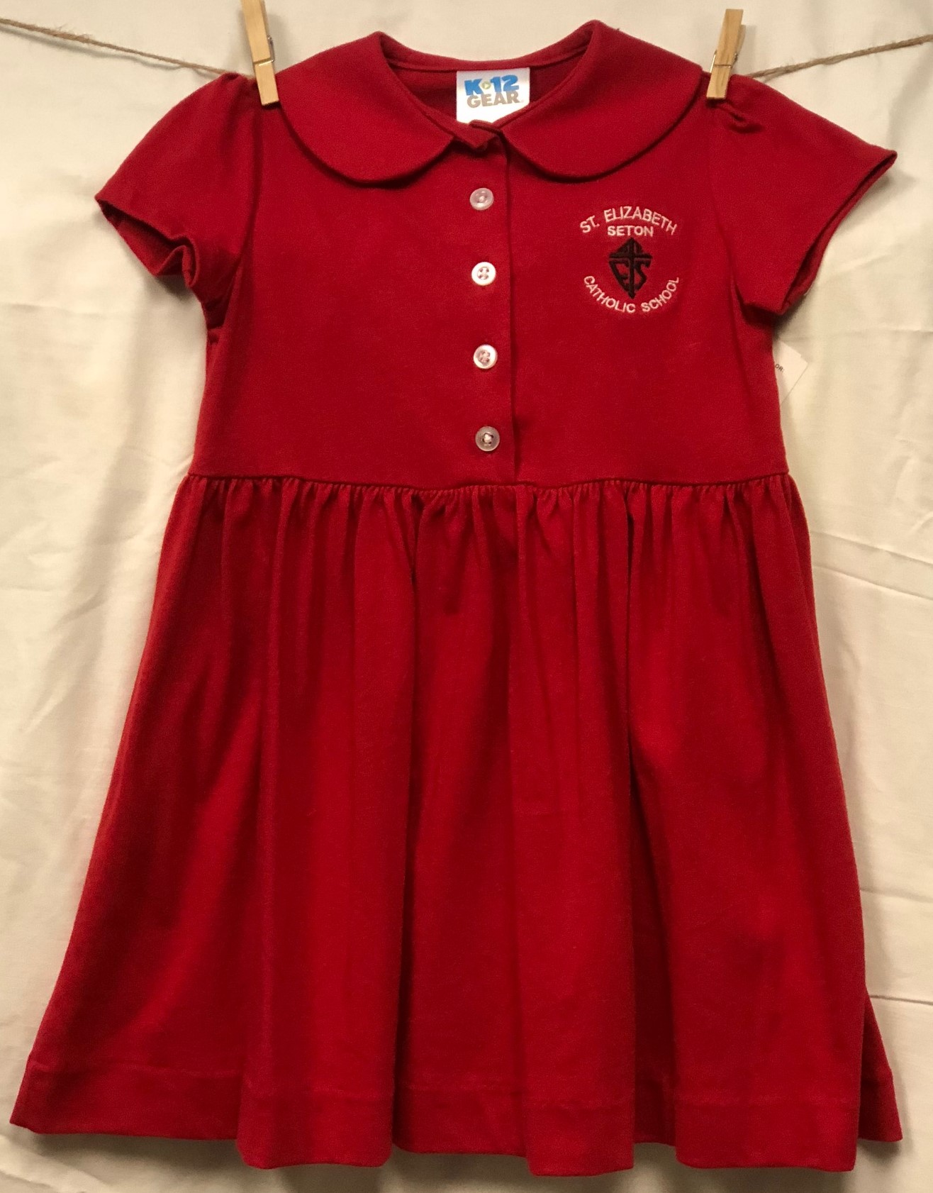 St. Elizabeth Seton Red Polo Dress